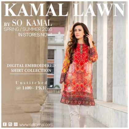 Digital Embroidered 1 Piece Shirt Collection 2016