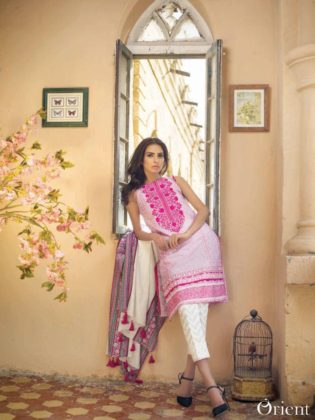 Embroidered Pastels Orient Textiles Summer Kurtis