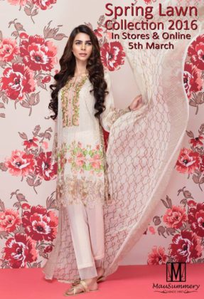 Mausummery 3 Piece Spring Lawn Collection 2016