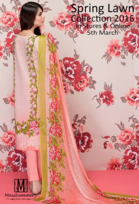 Mausummery 3 Piece Spring Lawn Collection 2016