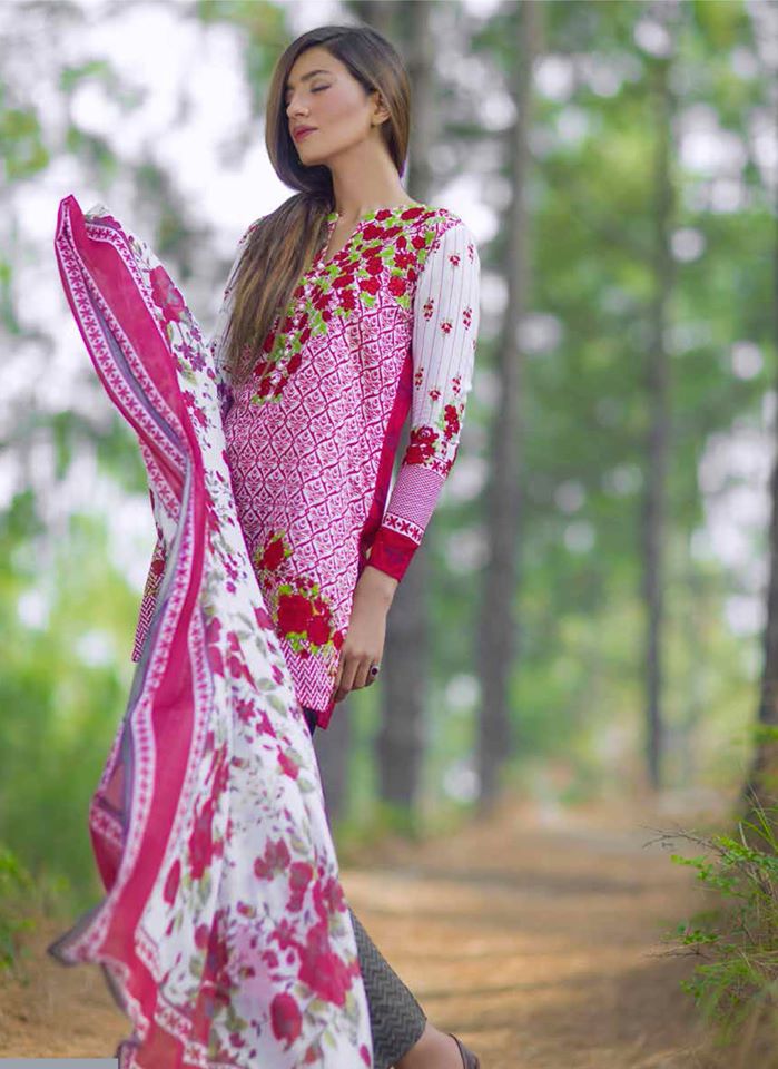 Mina Hassan Printed Lawn Collection Shariq Textiles 2016 