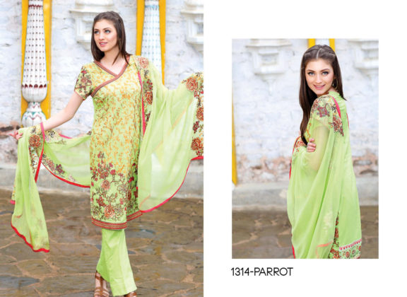 Motfiz Embroidered Lawn Fancy Dresses