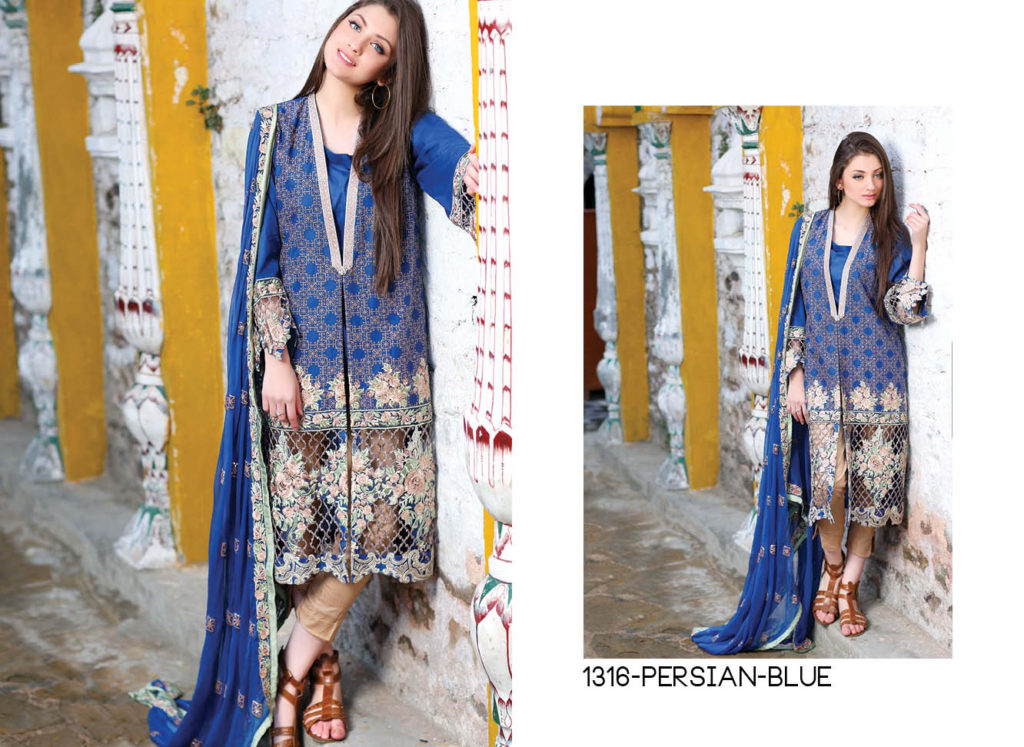 Motifz Embroidered Lawn Fancy Dresses Spring-Summer 2016