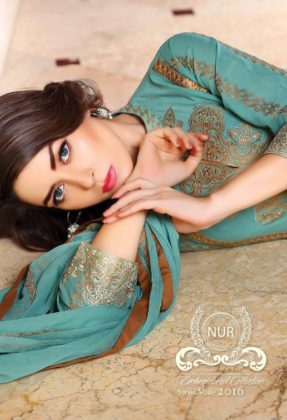 Nur Embroidered Swiss Voile Lawn Dresses 2016