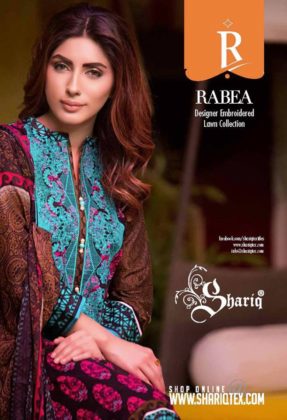 Rabea Designer Embroidered Lawn Collection 2016