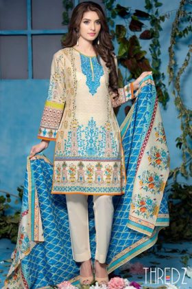 Threadz Unstitched Lawn Dresses Summer Collection 2016