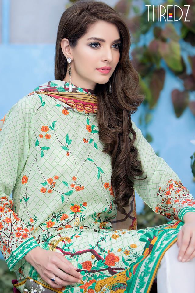 Threadz Unstitched Lawn Dresses Summer Collection 2016