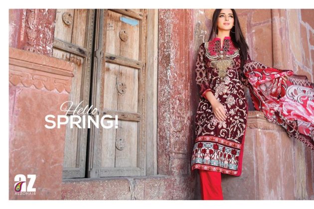 Zanisha Embroidered Collection Al Zohaib Textiles 2016