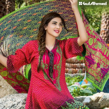 Bandhani summer casual lawn dresses