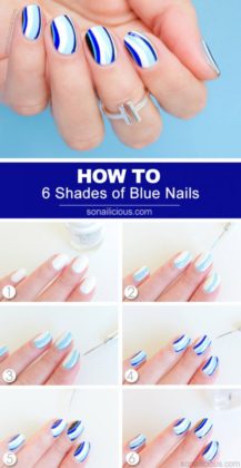 Blue Nail Art