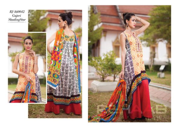 Fancy Rehaab Lawn Modern Dresses By Jaffrani 2016