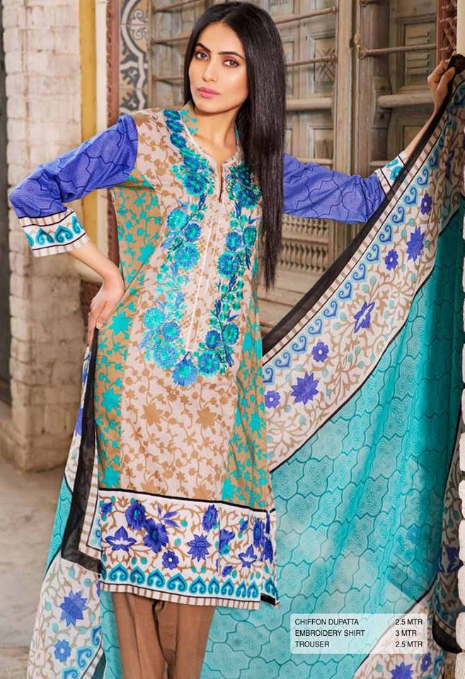 Irma Embroidered Designer Lawn By Rashid Textiles 2016