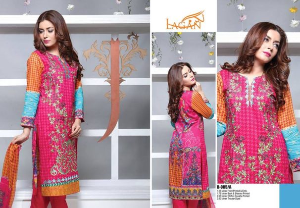 Lagan Embroidered Lawn Shalwar Kameez By Jubilee 2016