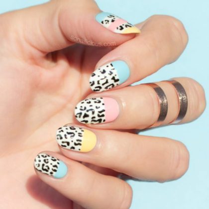 Colorful Leopard Nail Designs For This Summer Season 2016