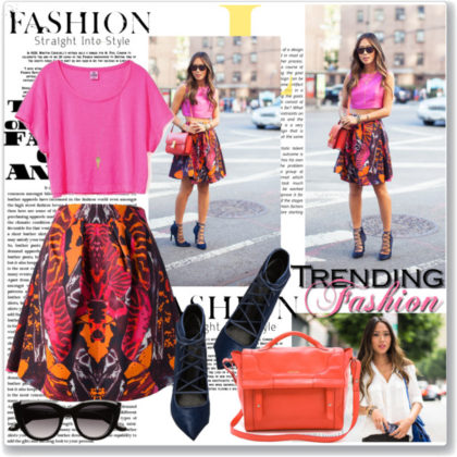 Colorful Summer Polyvore Outfits