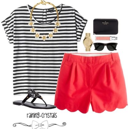 Summer Striped Polyvore Dresses