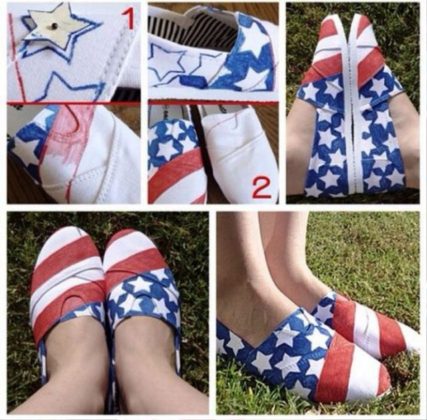 DIY 4th Of July Shoe Ideas