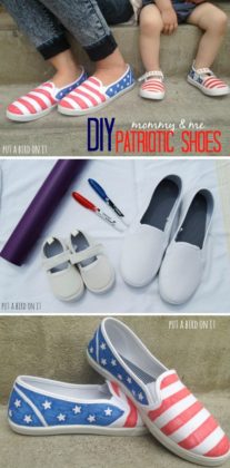 DIY 4th Of July Shoes