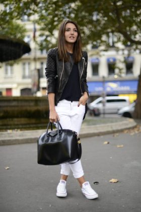 How To Wear White Sneakers With Different Outfits