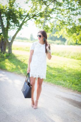 White Lace Summer Dress