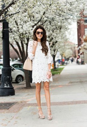 White Lace Summer Dress