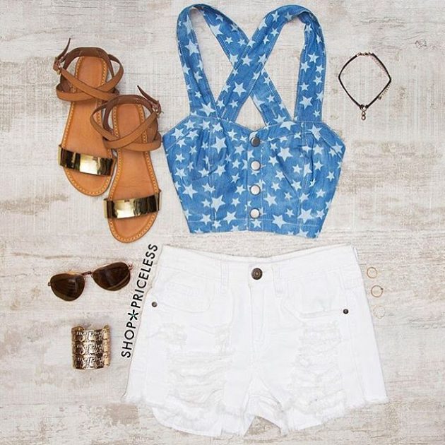 Fresh Polyvore Dresses Combo With Denim Shorts