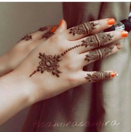 Hand Finger Mehndi Designs