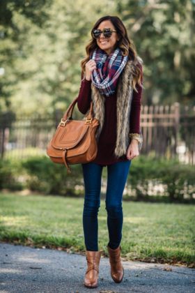 Fur Vests Fall Season Dressing Ideas For Women 2016-17