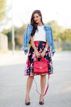 Floral Midi Skirts Summer Essential Clothing Ideas