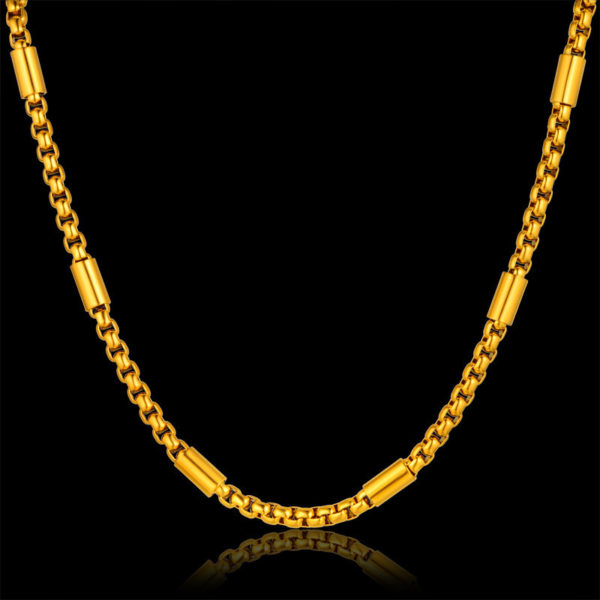 18K Long Gold Chains Of Different Styles & Designs