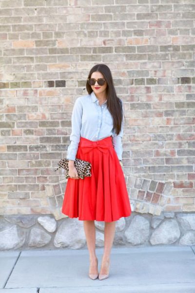 Midi Skirts Outfits Woman Should Try This Summer 2017