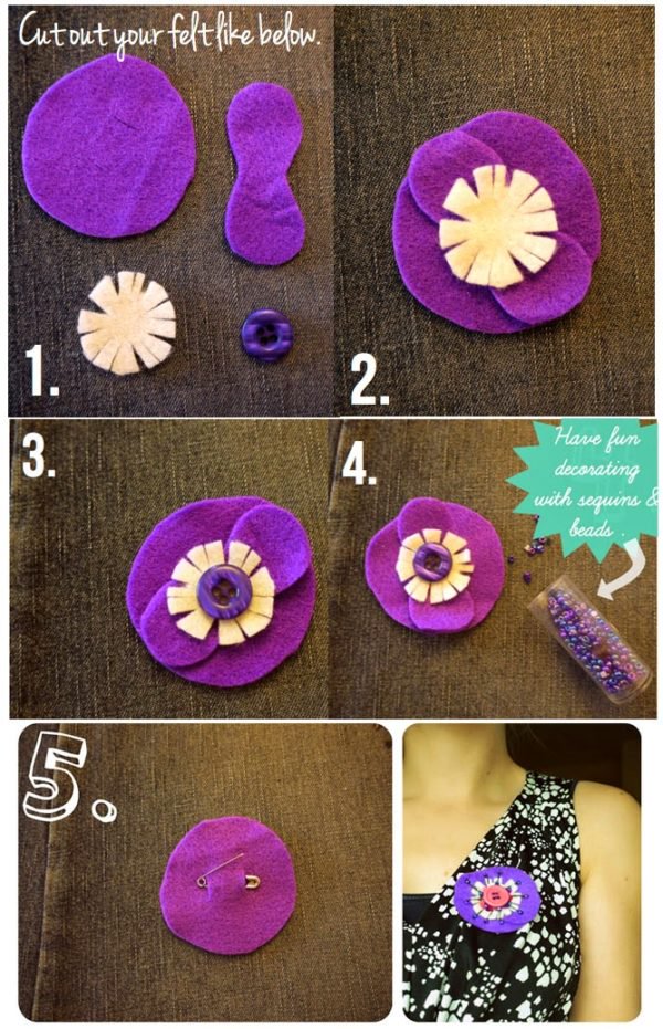 DIY Brooch Ideas For A Unique Look This Season